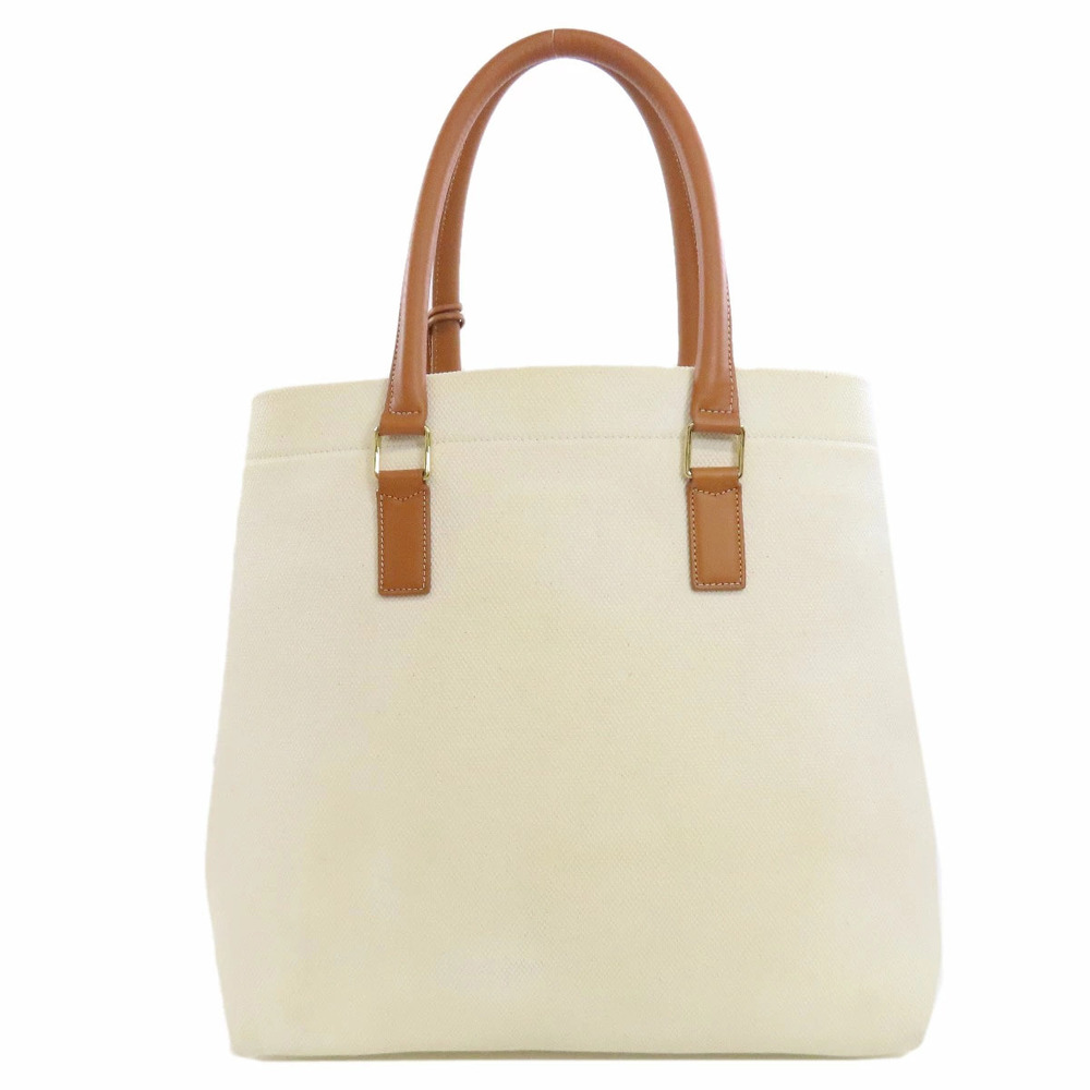 Celine Horizontal Cabas Tote Bag Canvas White - Picture 2 of 11